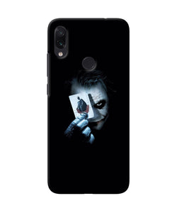 Joker Dark Knight Card Redmi Note 7s Back Cover