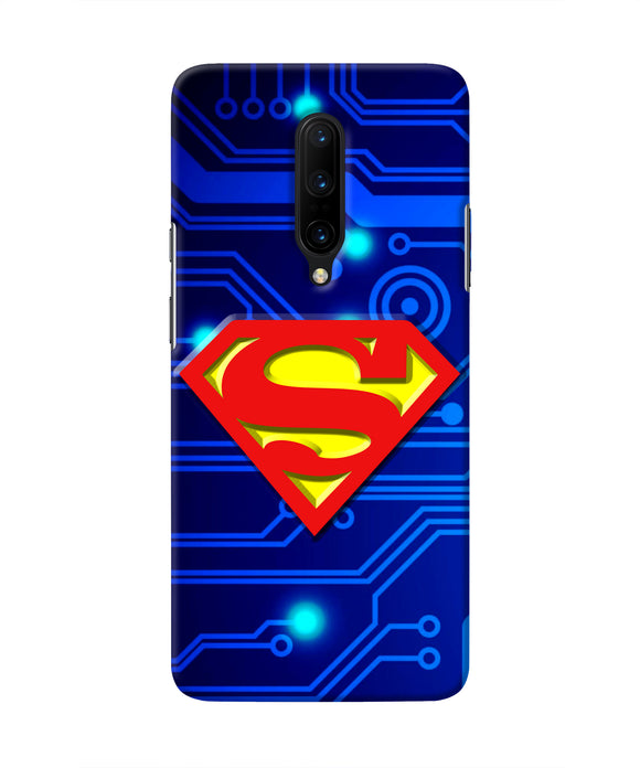 Superman Abstract Oneplus 7 Pro Real 4D Back Cover