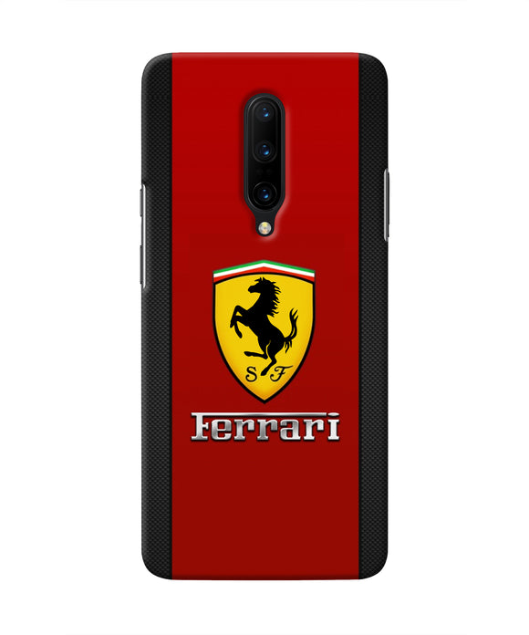 Ferrari Abstract Maroon Oneplus 7 Pro Real 4D Back Cover