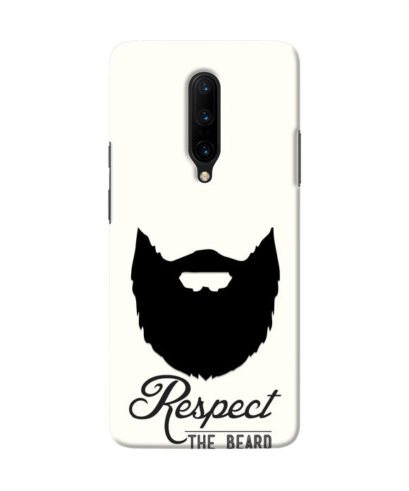 Respect the Beard Oneplus 7 Pro Real 4D Back Cover