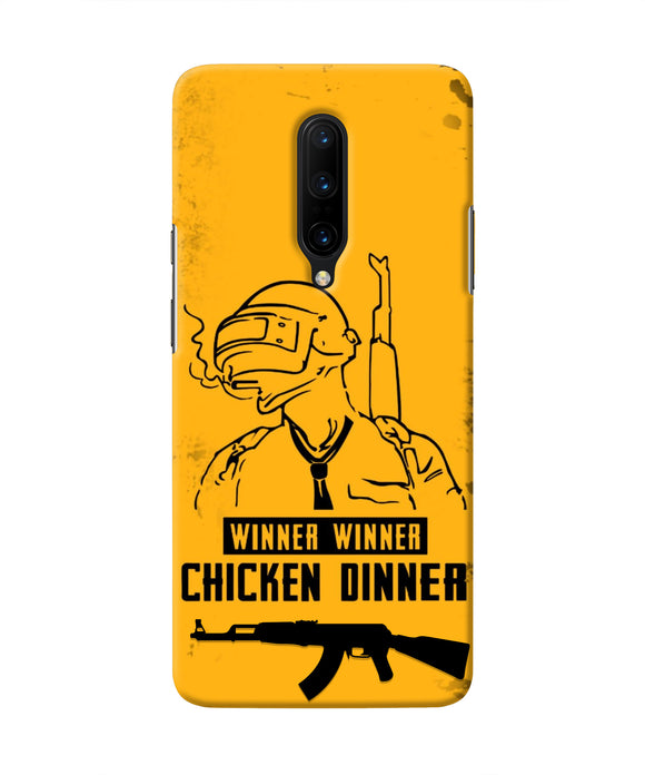 PUBG Chicken Dinner Oneplus 7 Pro Real 4D Back Cover