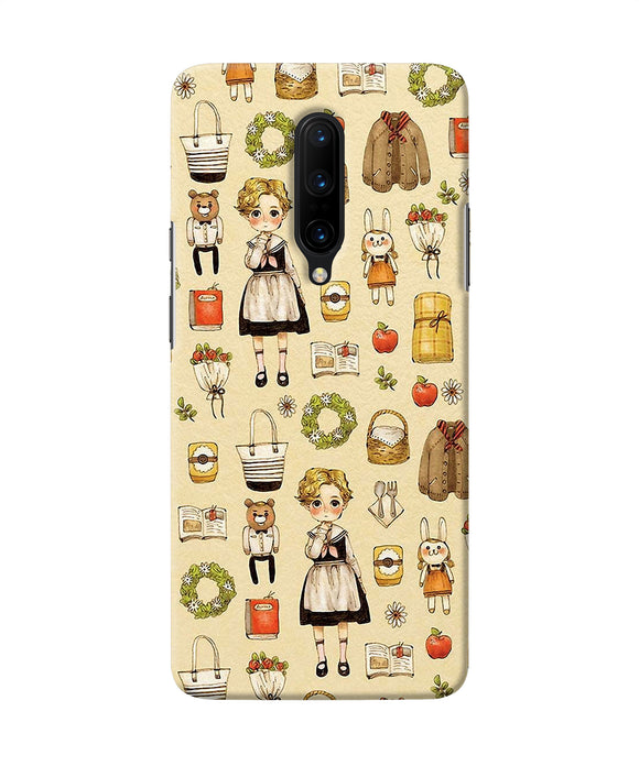 Canvas Girl Print Oneplus 7 Pro Back Cover