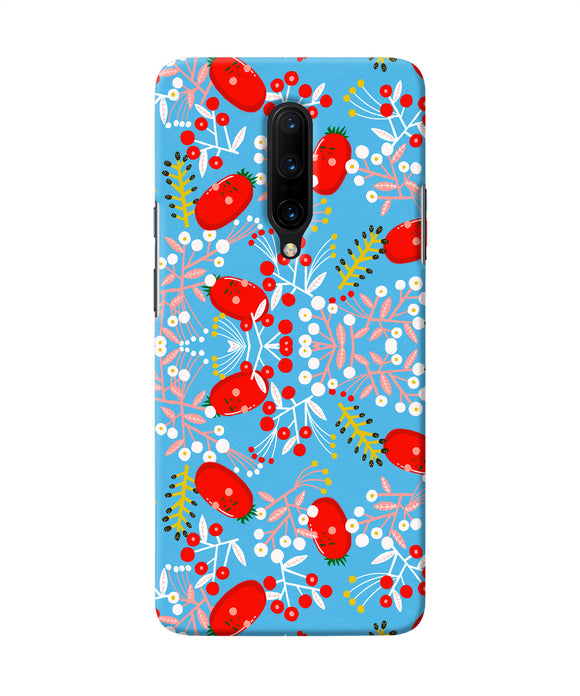 Small Red Animation Pattern Oneplus 7 Pro Back Cover