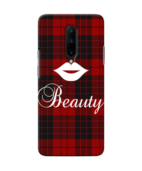 Beauty Red Square Oneplus 7 Pro Back Cover