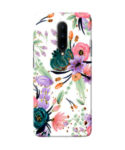 Abstract Flowers Print Oneplus 7 Pro Back Cover