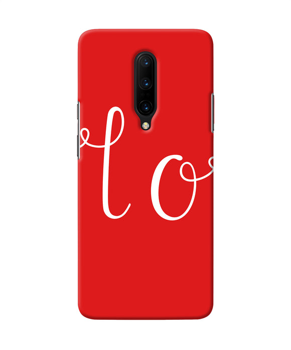 Love One Oneplus 7 Pro Back Cover