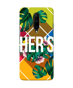 His Her Two Oneplus 7 Pro Back Cover