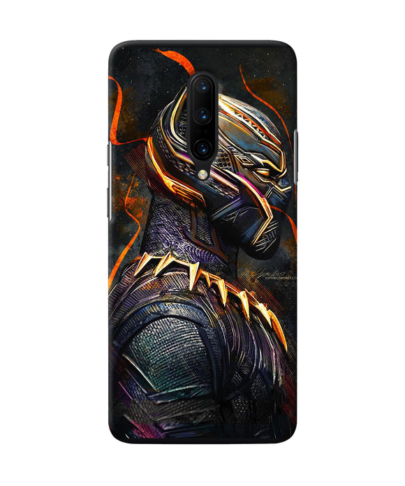 Black Panther Side Face Oneplus 7 Pro Back Cover