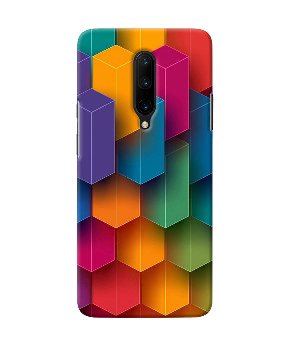 Abstract Rectangle Print Oneplus 7 Pro Back Cover