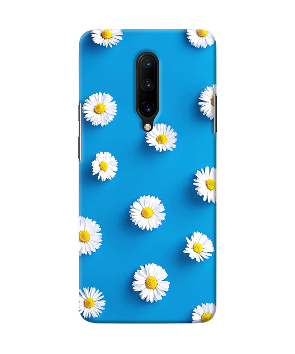 White Flowers Oneplus 7 Pro Back Cover