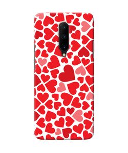 Red Heart Canvas Print Oneplus 7 Pro Back Cover