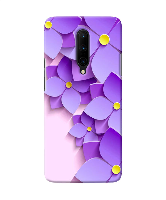 Violet Flower Craft Oneplus 7 Pro Back Cover