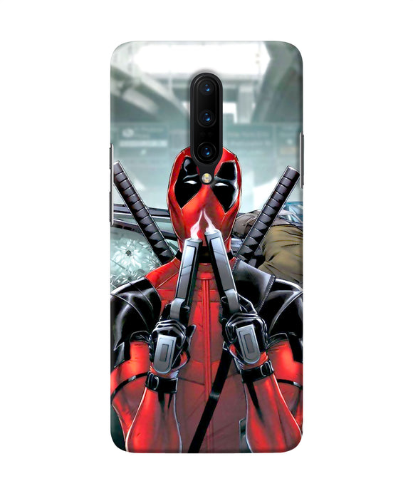 Deadpool With Gun Oneplus 7 Pro Back Cover