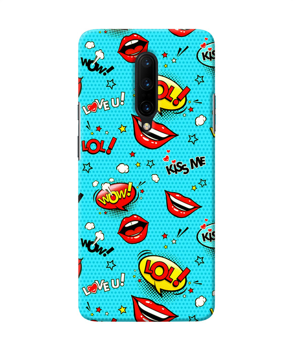 Lol Lips Print Oneplus 7 Pro Back Cover