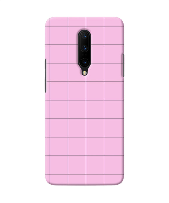 Pink Square Print Oneplus 7 Pro Back Cover