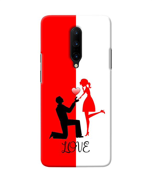 Love Propose Red And White Oneplus 7 Pro Back Cover