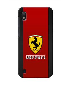 Ferrari Abstract Maroon Samsung A10 Real 4D Back Cover