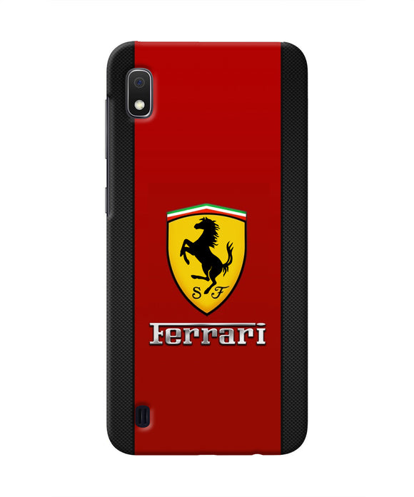 Ferrari Abstract Maroon Samsung A10 Real 4D Back Cover