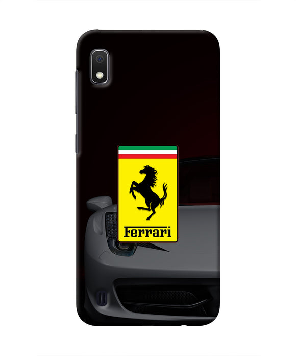 White Ferrari Samsung A10 Real 4D Back Cover