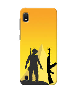 PUBG Silhouette Samsung A10 Real 4D Back Cover