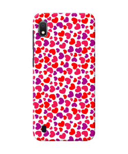 Heart Print Samsung A10 Back Cover