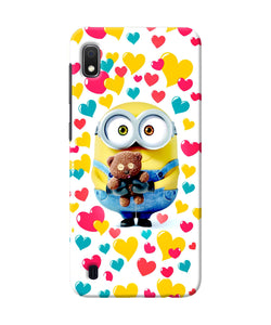 Minion Teddy Hearts Samsung A10 Back Cover