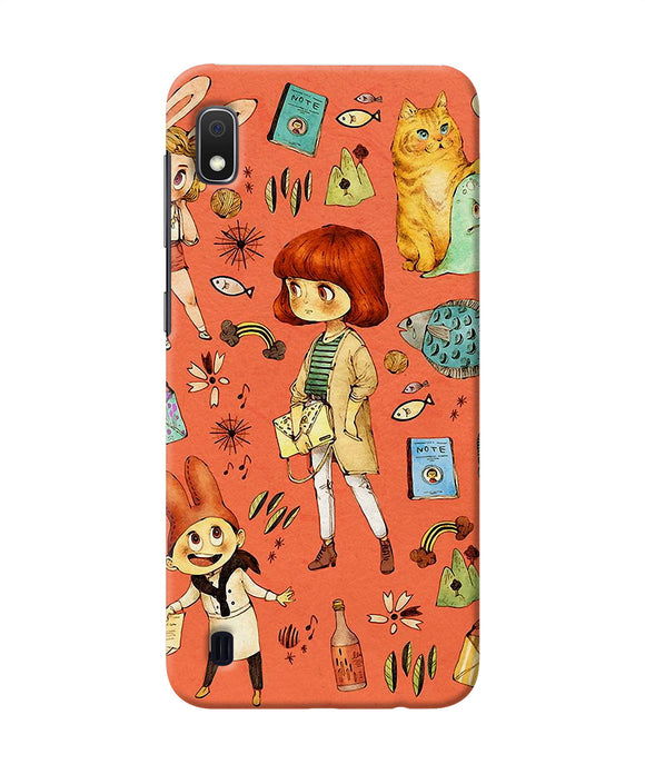 Canvas Little Girl Print Samsung A10 Back Cover