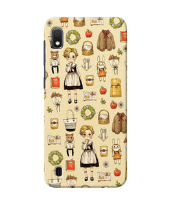 Canvas Girl Print Samsung A10 Back Cover