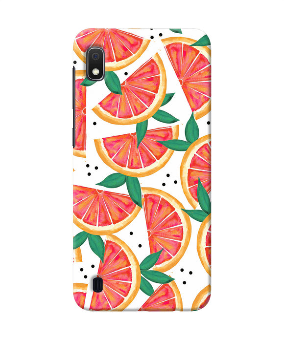 Abstract Orange Print Samsung A10 Back Cover