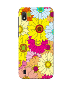 Abstract Colorful Flowers Samsung A10 Back Cover