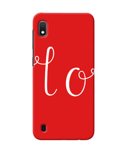 Love One Samsung A10 Back Cover