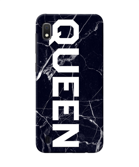 Queen Marble Text Samsung A10 Back Cover