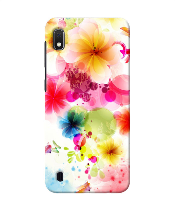 Flowers Print Samsung A10 Back Cover