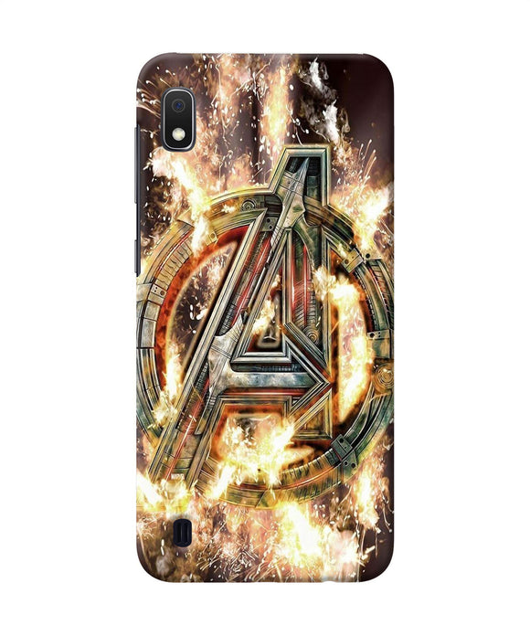 Avengers Burning Logo Samsung A10 Back Cover
