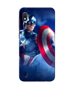 Captain America On Sky Samsung A10 Back Cover