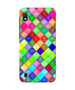 Abstract Colorful Squares Samsung A10 Back Cover