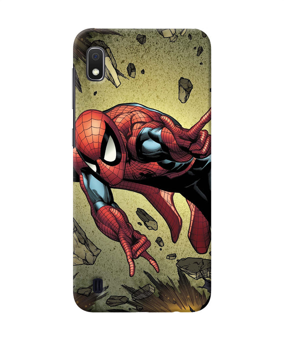 Spiderman On Sky Samsung A10 Back Cover