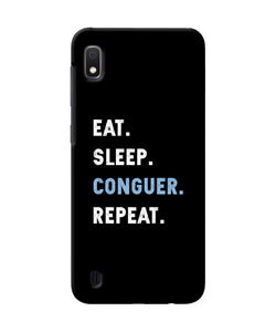 Eat Sleep Quote Samsung A10 Back Cover