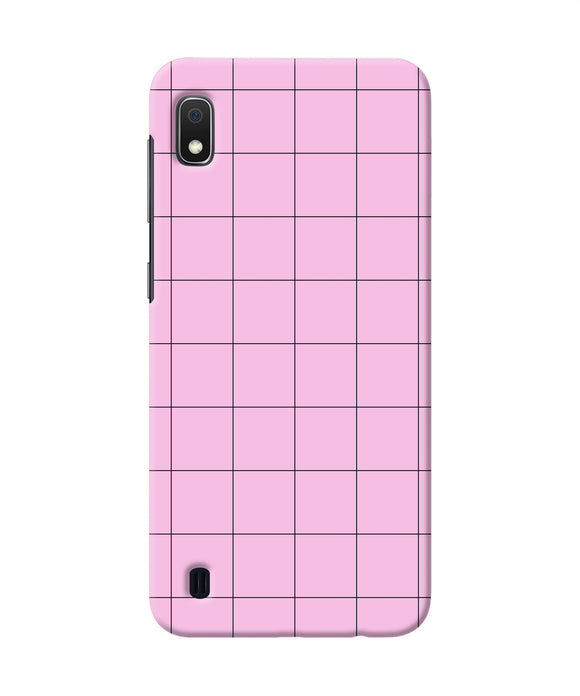 Pink Square Print Samsung A10 Back Cover