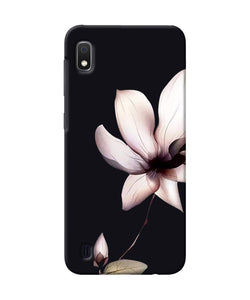 Flower White Samsung A10 Back Cover