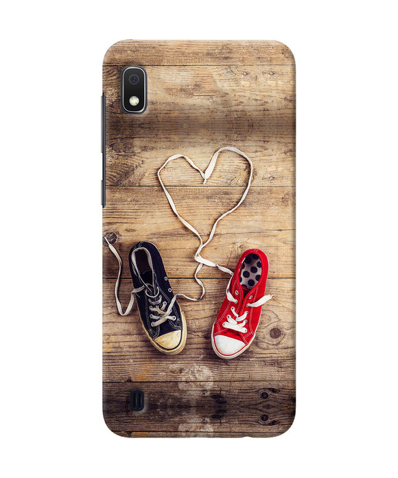 Shoelace Heart Samsung A10 Back Cover