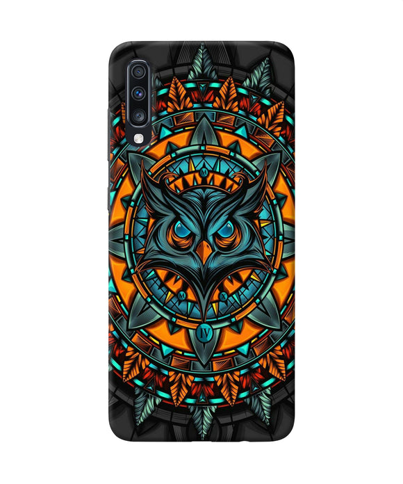 Angry Owl Art Samsung A70 Back Cover