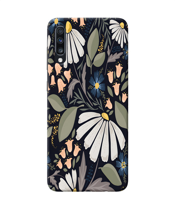 Flowers Art Samsung A70 Back Cover