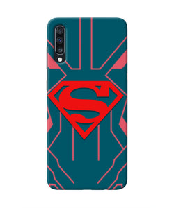 Superman Techno Samsung A70 Real 4D Back Cover