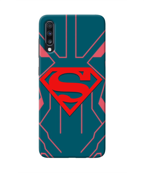 Superman Techno Samsung A70 Real 4D Back Cover