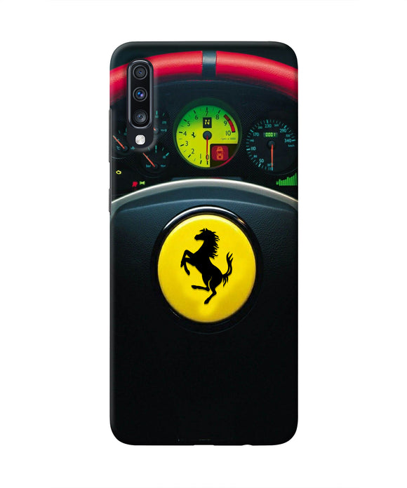 Ferrari Steeriing Wheel Samsung A70 Real 4D Back Cover