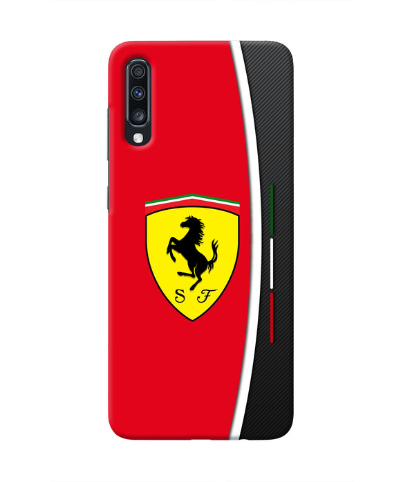 Ferrari Abstract Red Samsung A70 Real 4D Back Cover