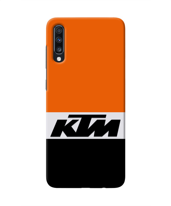 KTM Colorblock Samsung A70 Real 4D Back Cover