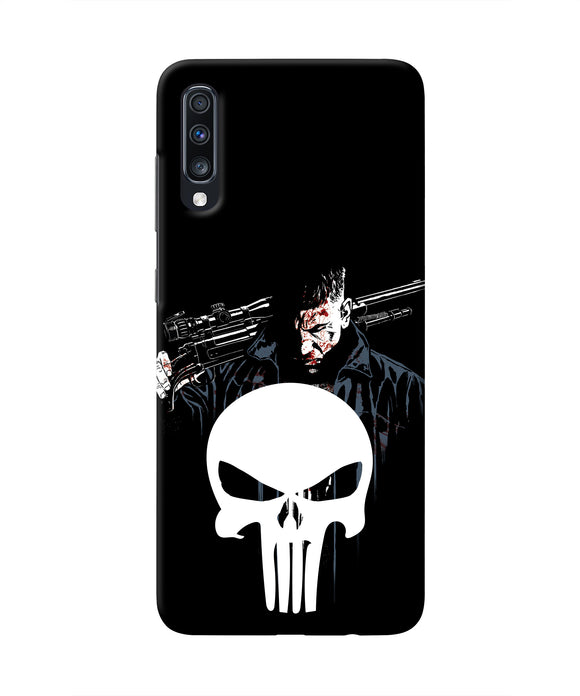 Punisher Character Samsung A70 Real 4D Back Cover