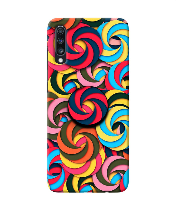 Spiral Pattern Samsung A70 Pop Case